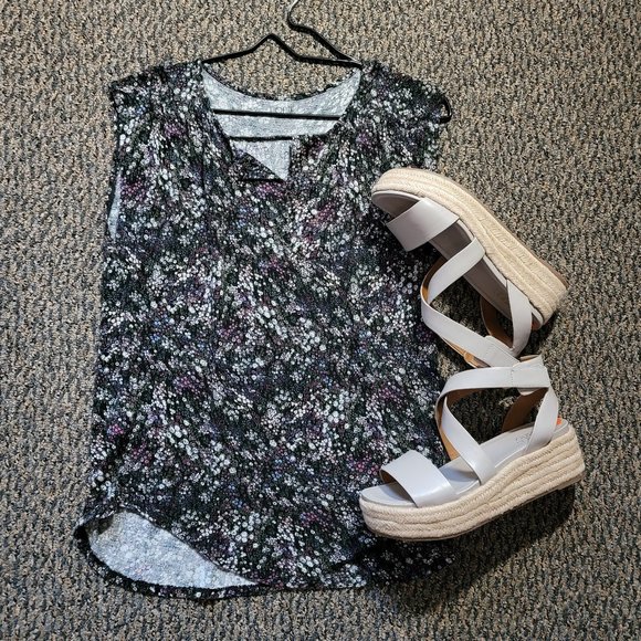 Ann Taylor Loft  Floral Tank Top Size Small - Picture 7 of 15